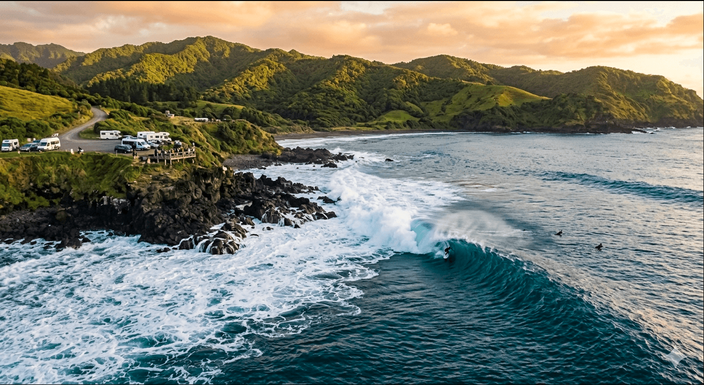O Retorno do Tour à Nova Zelândia: Tudo sobre o Corona Cero New Zealand Pro em Raglan